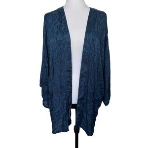 Junarose Kimono Open Wrap Blue Size M